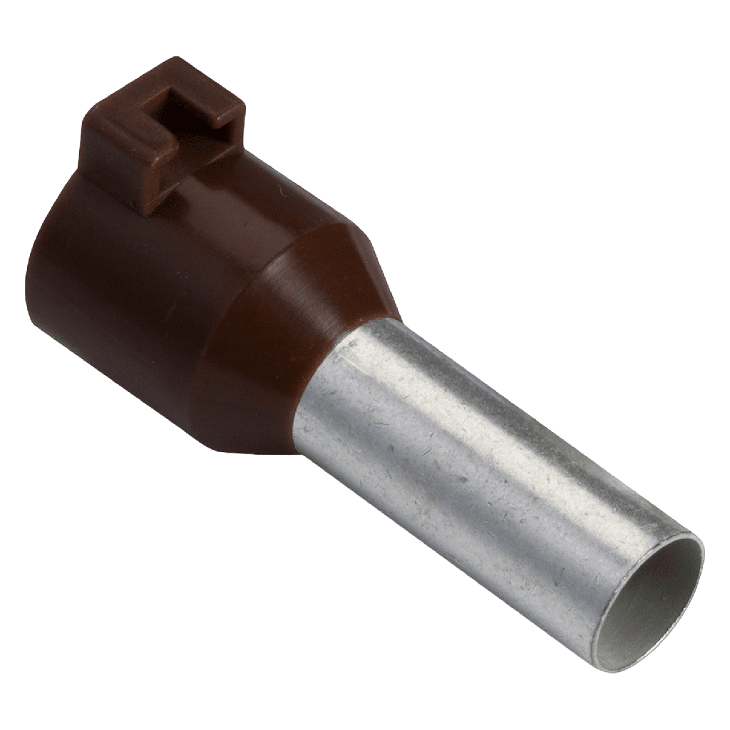 [3532] Puntera Tubular P/Lengueta 10mm2 12mm x1u Negra Schneider Electric