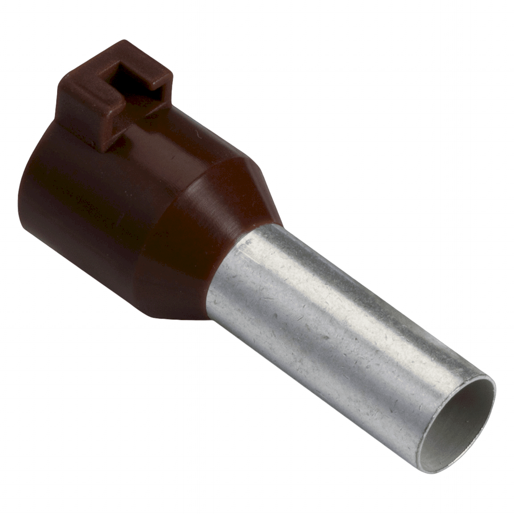 Puntera Tubular P/Lengueta 10mm2 12mm x1u Negra Schneider Electric