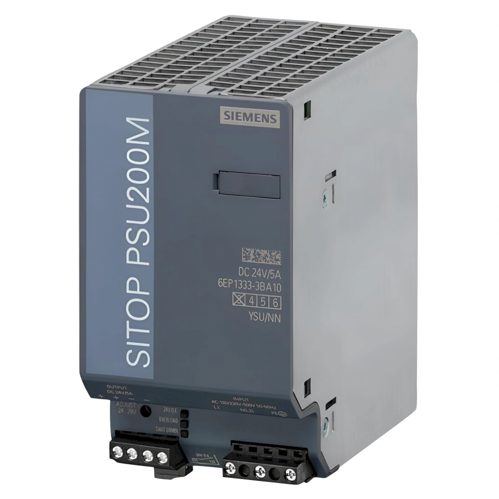 [5959] Fuente Monofásica PSU200M E: 220V-500V S: 24VCC 5A Siemens