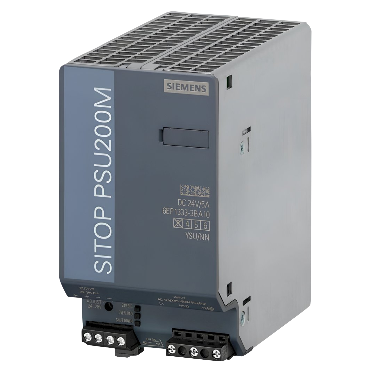 [5959] Fuente Monofásica PSU200M E: 220V-500V S: 24VCC 5A Siemens