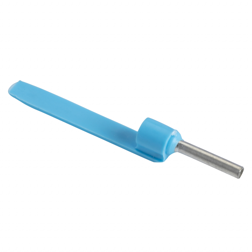 [6176] PUNTERA TUBULAR CON LENGUETA 0.75 MM2(X100) AZU DZ5CA007