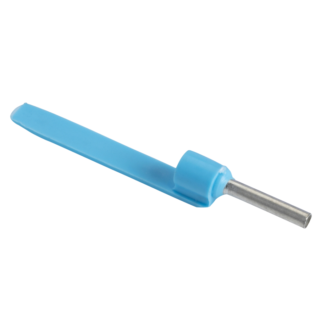 [6176] Puntera Tubular C/Lengueta 0,75mm2 8mm x100u Azules Schneider Electric