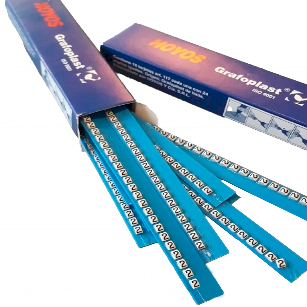 [15002] Tarjeta de Identificadores P/Tubito Blanco Número 2 Hoyos