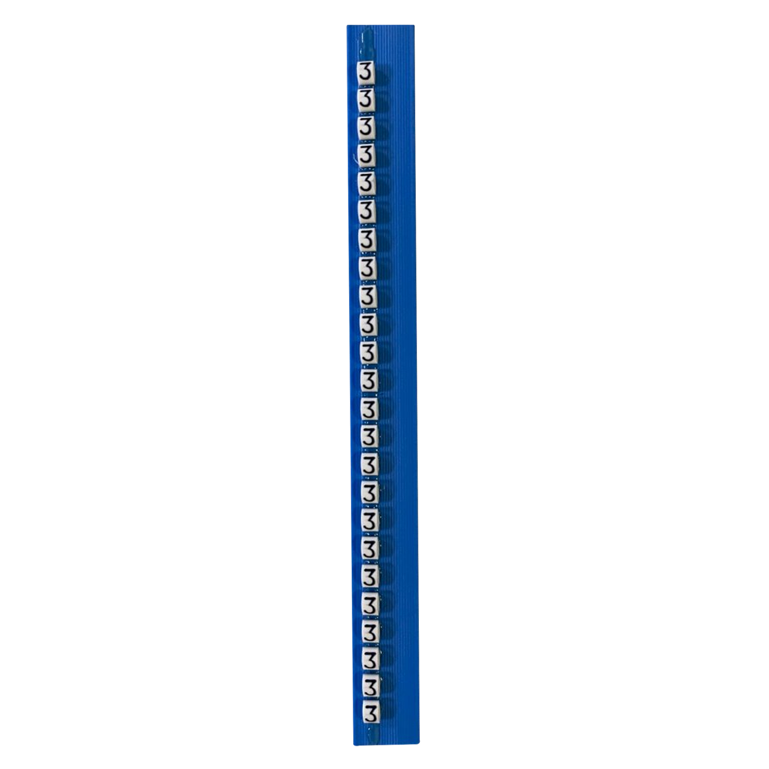 [15003] Tarjeta de Identificadores P/Tubito Blanco Número 3 Hoyos