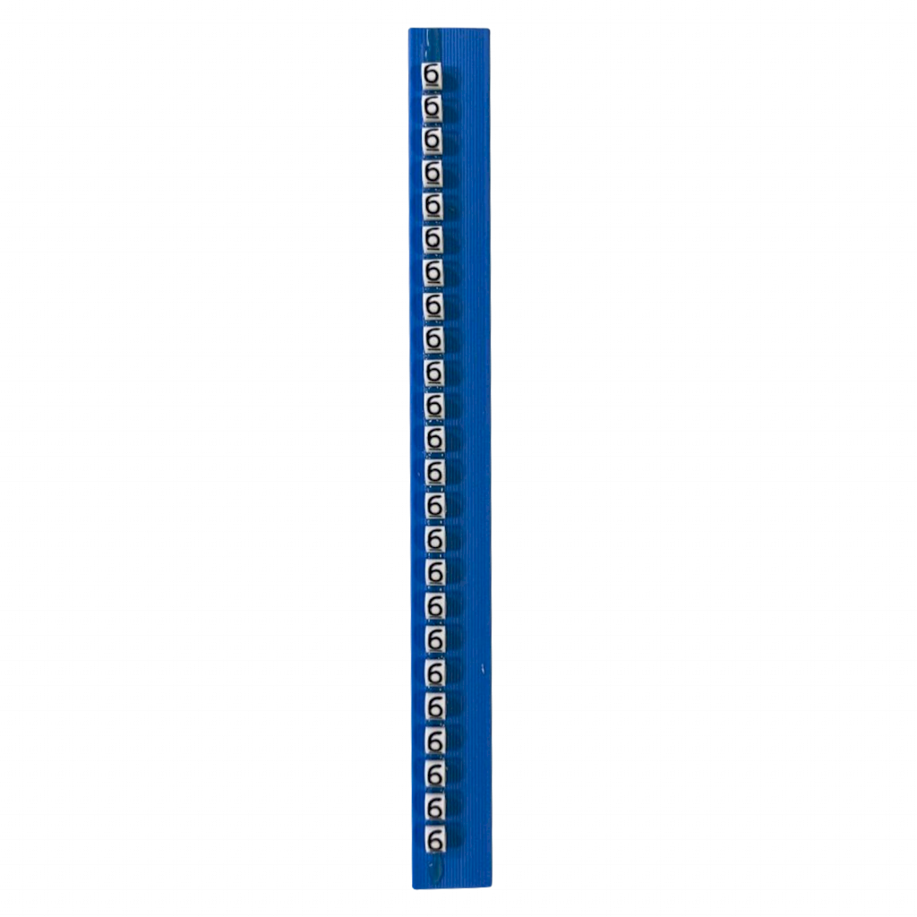 TARJETA DE IDENTIFICACION P/TUBITO NUMERO 6 117 6