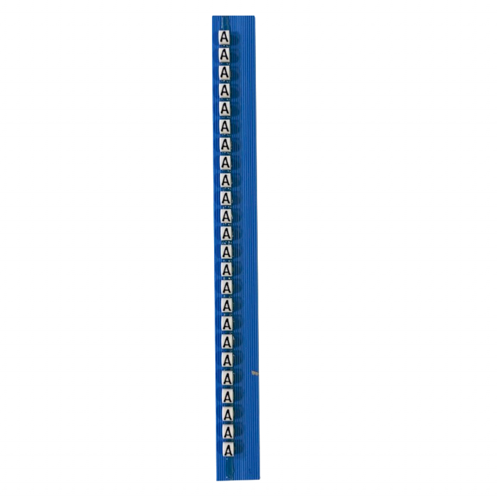 TARJETA DE IDENTIFICACION P/TUBITO LETRA A 117 A