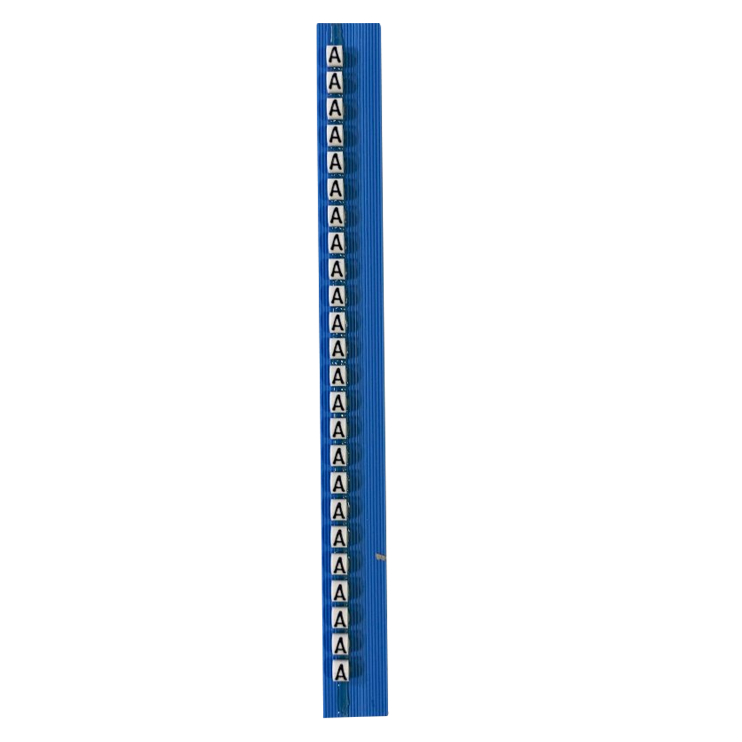 [15010] Tarjeta de Identificadores Blanco Letra A Hoyos