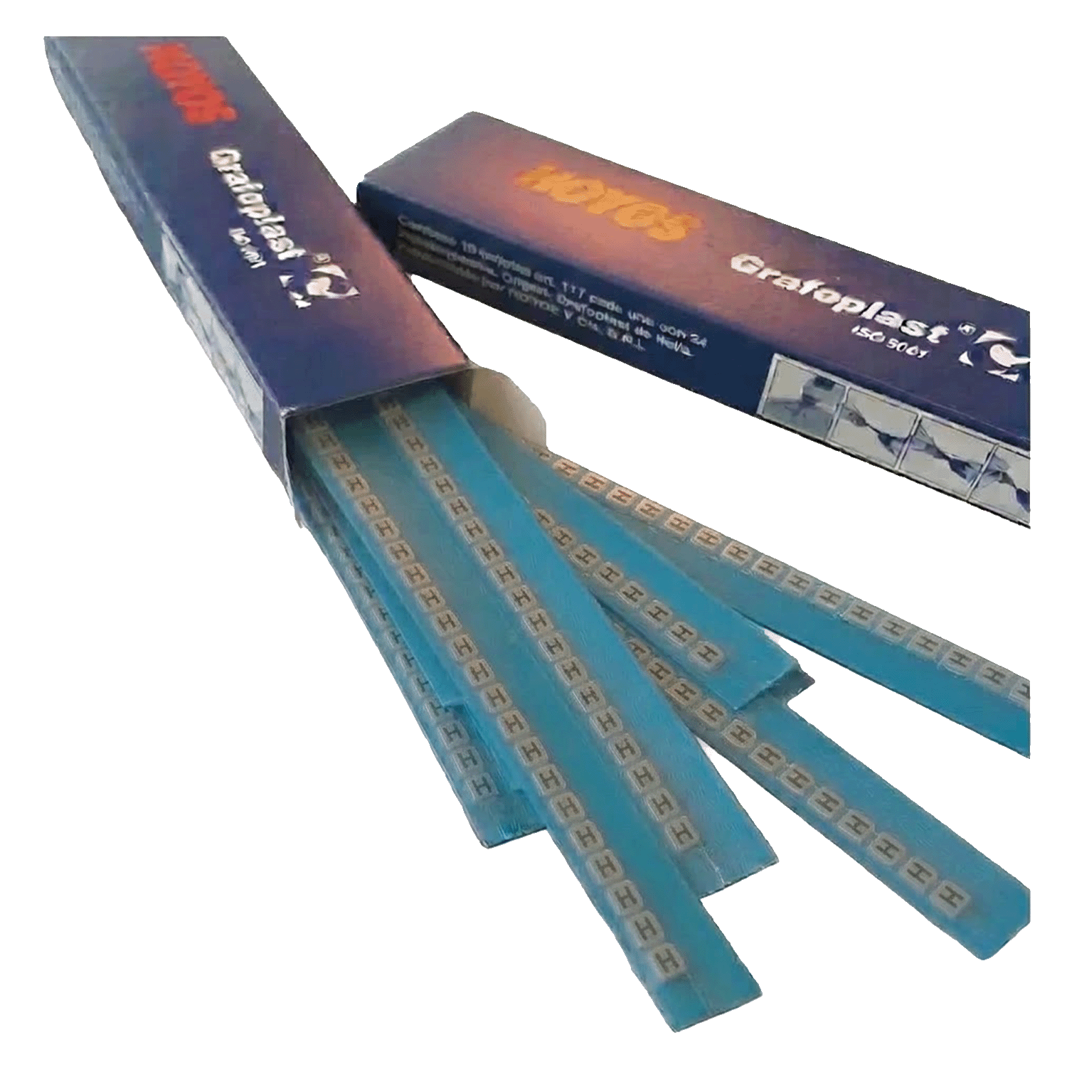 Tarjeta de Identificadores Amarillo Letra H Hoyos