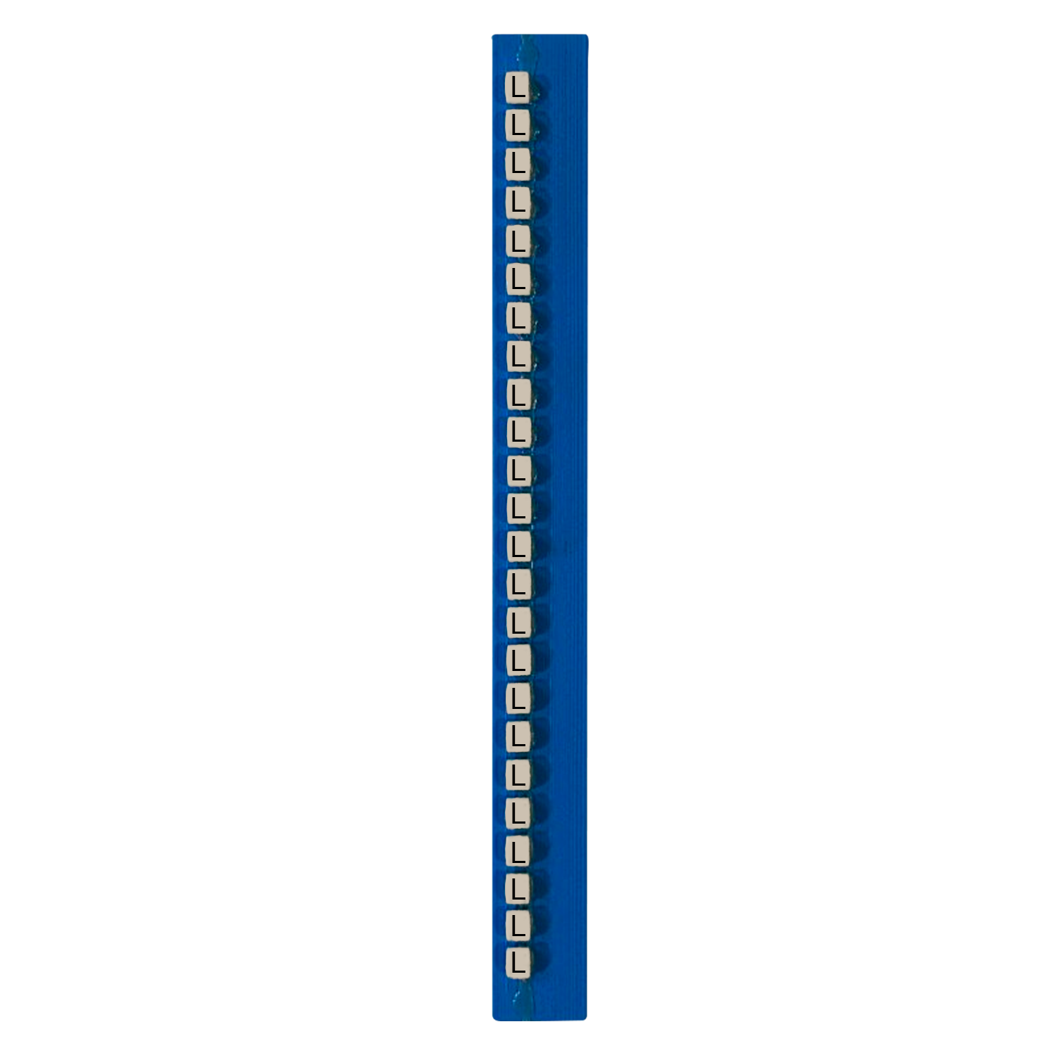 [15021] Tarjeta de Identificadores Blanco Letra L Hoyos