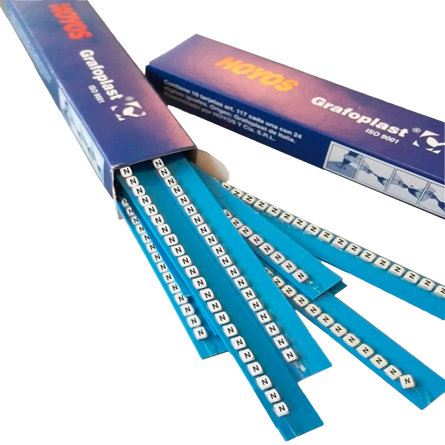 [15023] Tarjeta de Identificadores Amarillo Letra N Hoyos