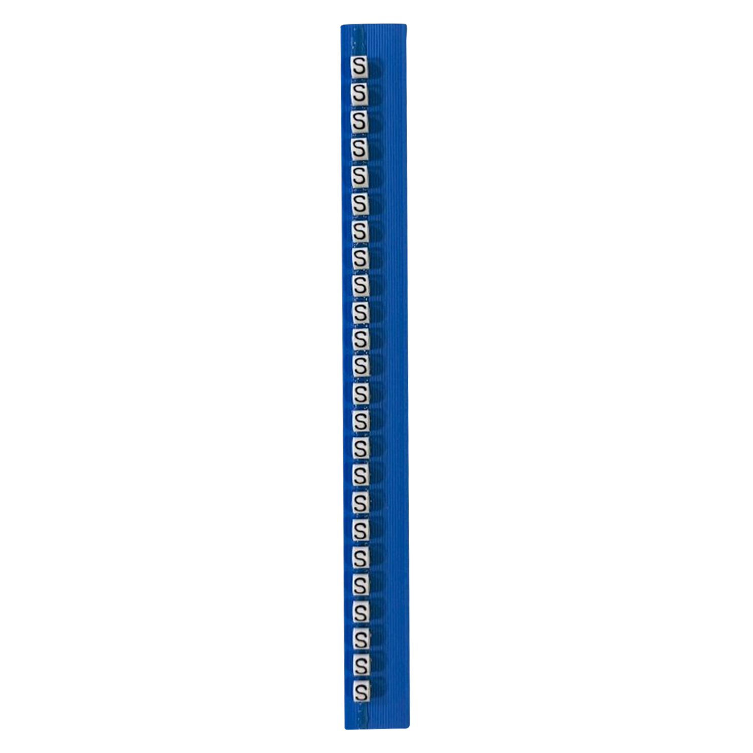 [15029] Tarjeta de Identificadores Blanco Letra S Hoyos