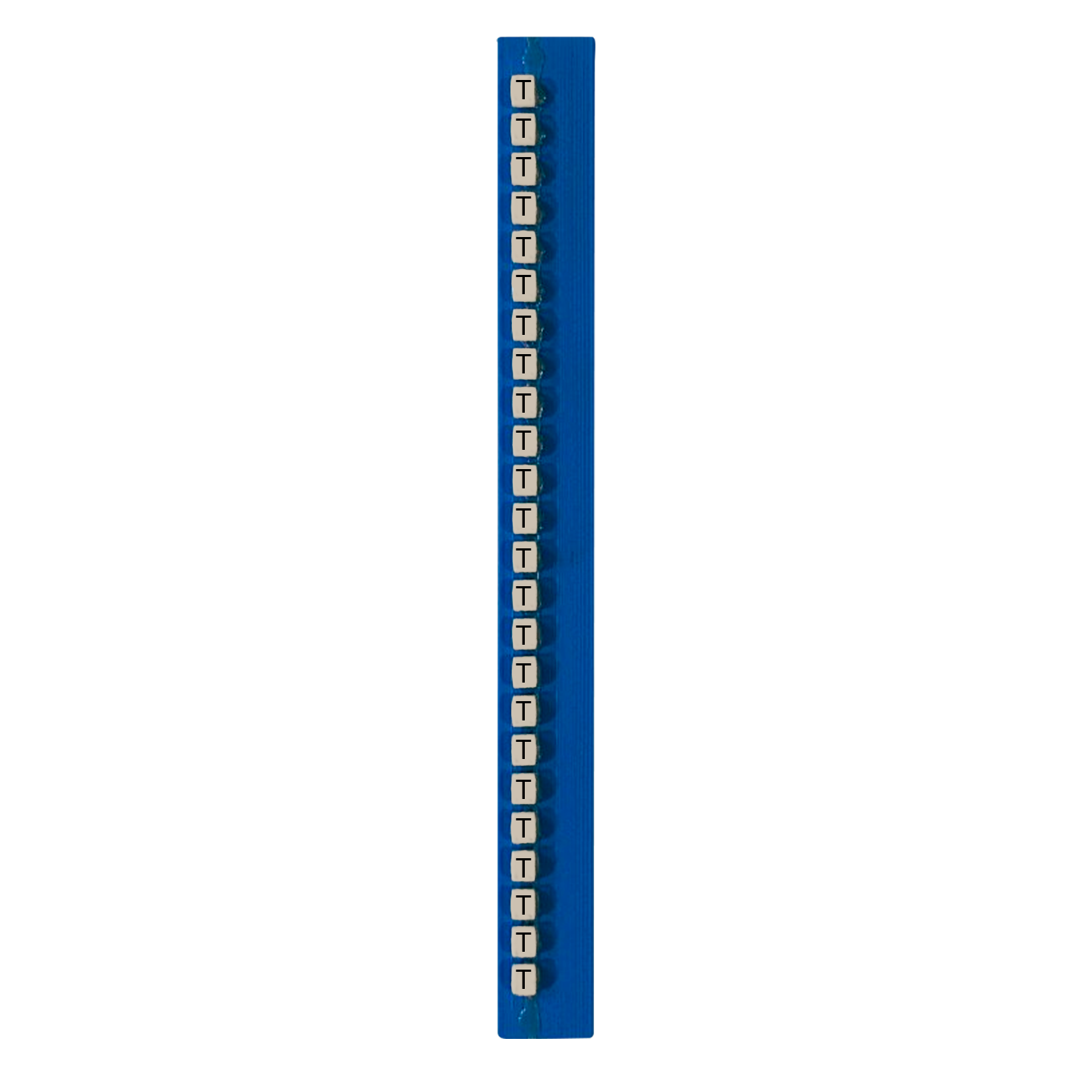 [15030] Tarjeta de Identificadores Amarillo Letra T Hoyos