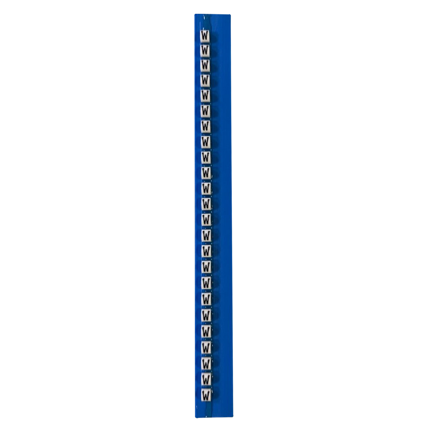 [15033] Tarjeta de Identificadores Blanco Letra W Hoyos