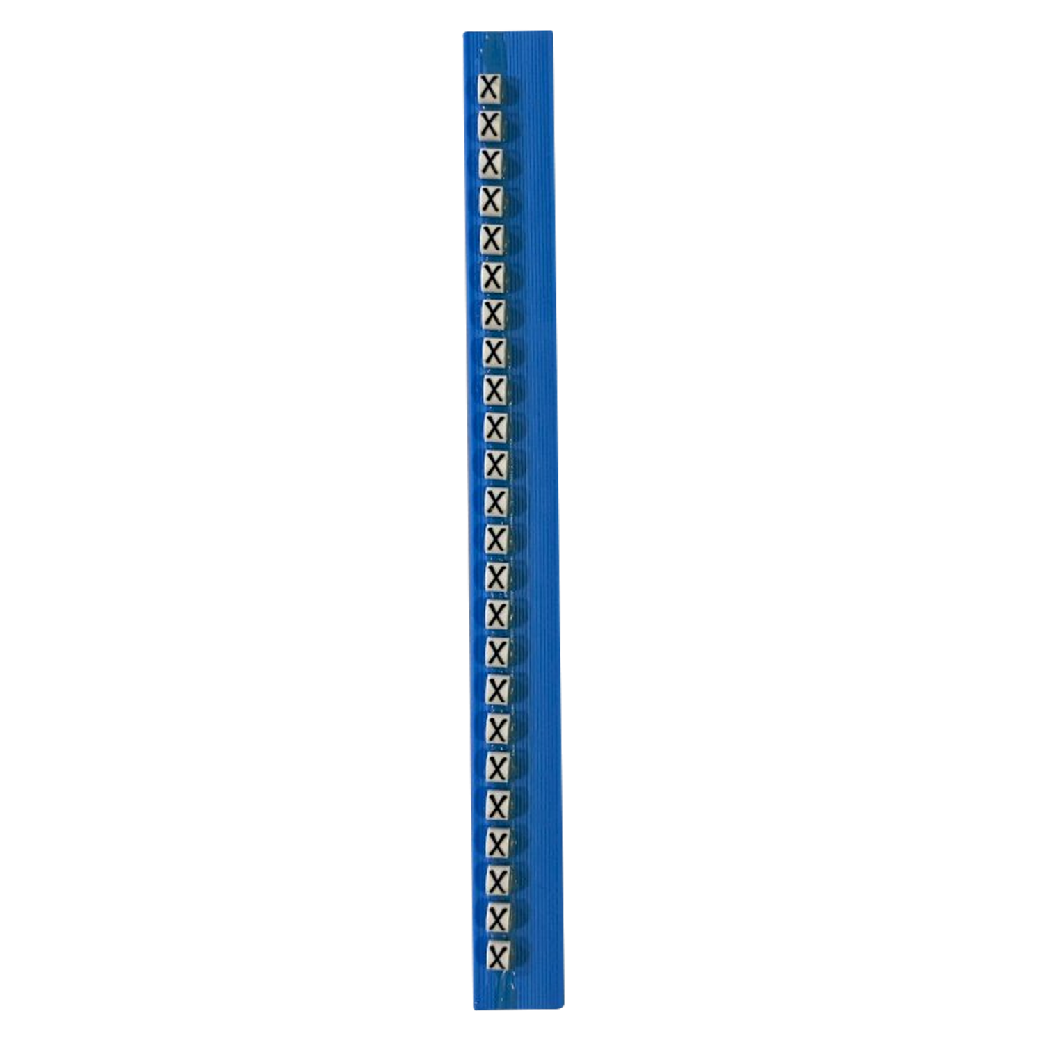 [15034] Tarjeta de Identificadores Blanco Letra X Hoyos