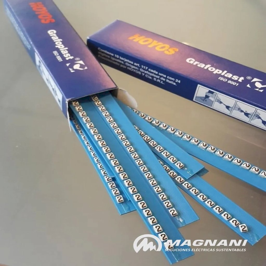 TARJETA DE IDENTIFICACION P/TUBITO SIMBOLO - 117 - (MENOS)