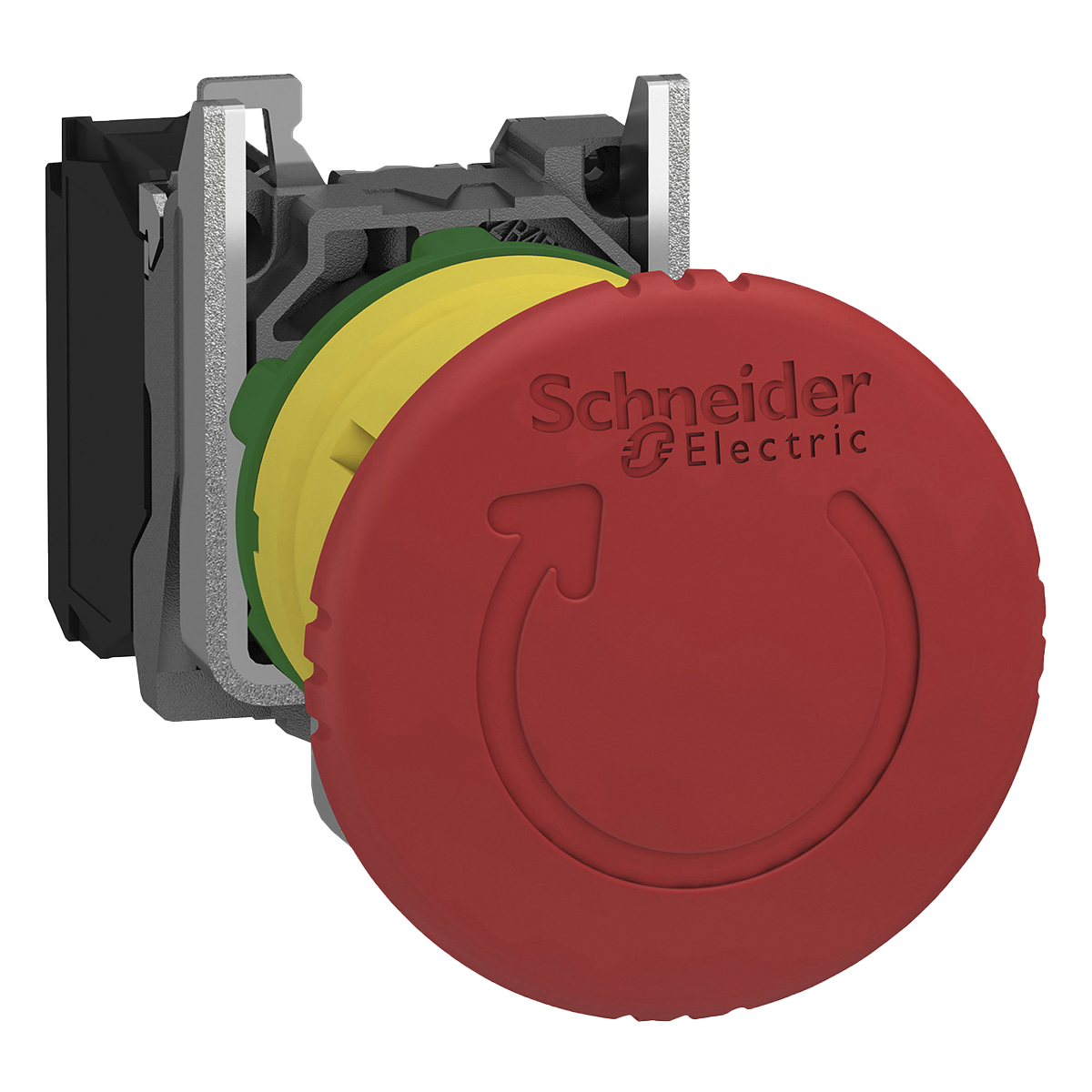 Pulsador Hongo XB4 Metálico 1NC Emergencia Pulsar-Girar Schneider Electric