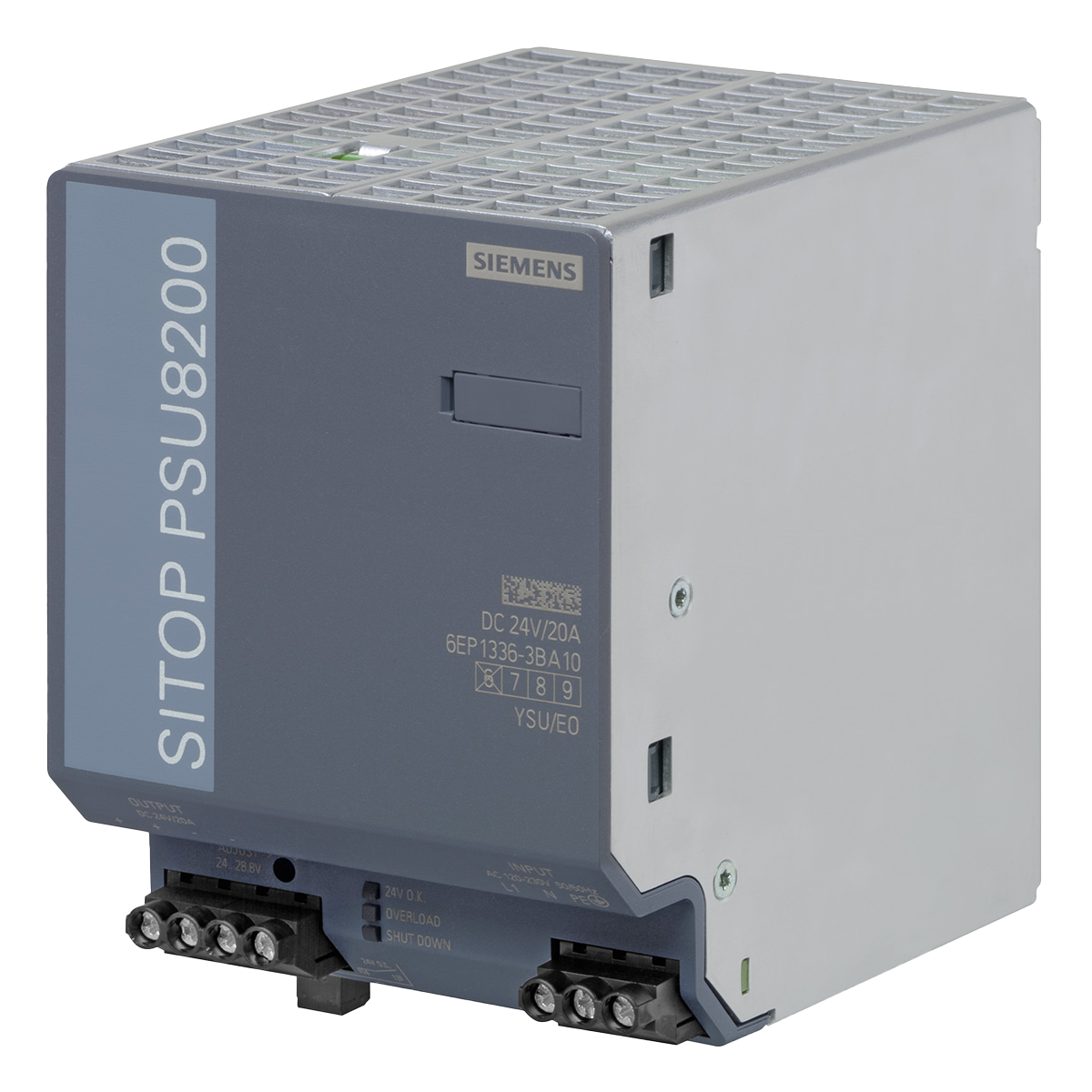 [1633] Fuente Monofásica PSU8200 E: 220V S: 24VCC 20A Siemens