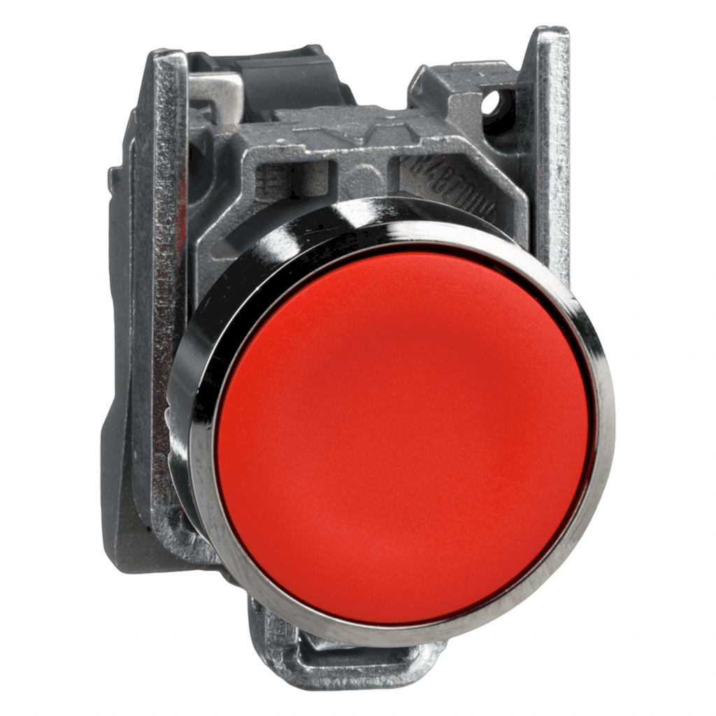 Pulsador XB4 Metálico Rojo 1NC Schneider Electric