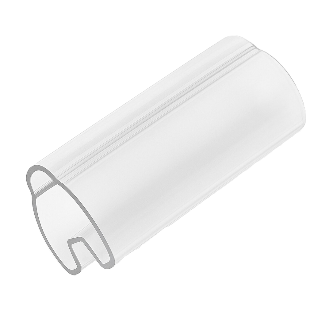 [17301] Tubito Portadígito 10mm de Largo Encastre 1,5 a 2,5mm2 Transparente Poliamida Hoyos