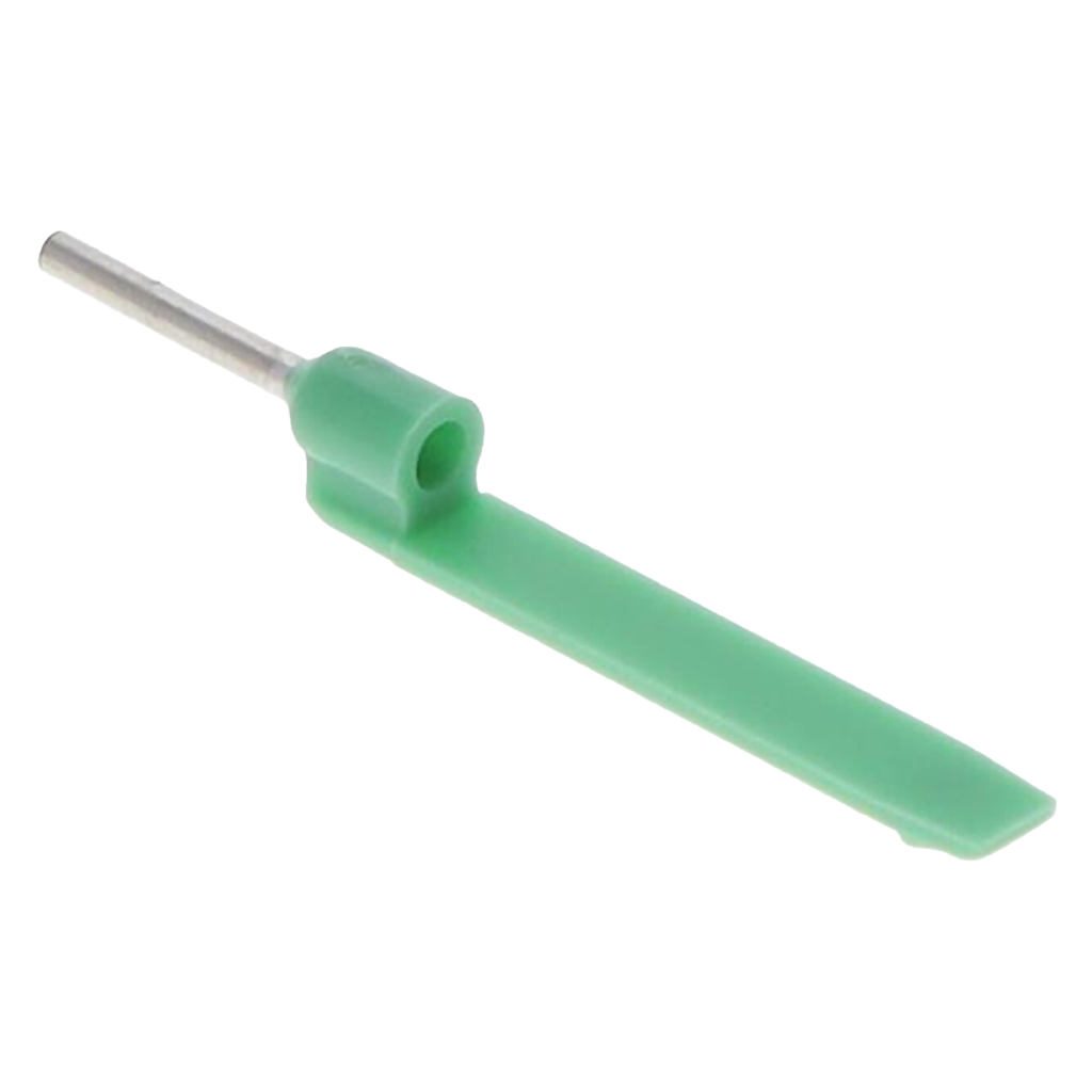 [19003] Puntera Tubular C/Lengüeta 0,34mm 8mm x100u Verdes Schneider Electric
