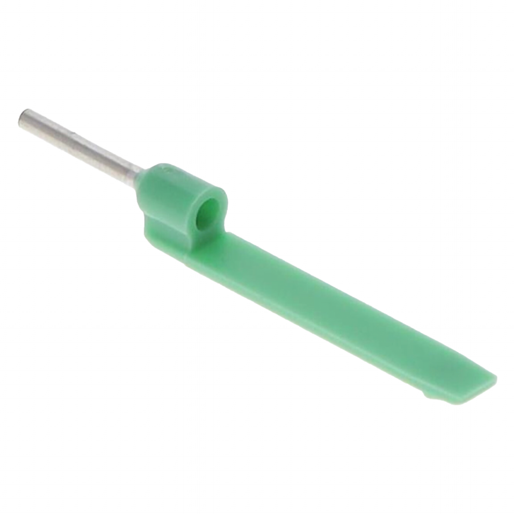 Puntera Tubular C/Lengüeta 0,34mm 8mm x100u Verdes Schneider Electric