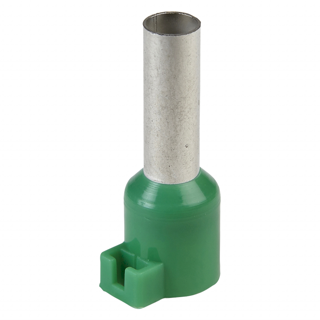 PUNTERA TUBULAR PARA LENGUETA 6 MM2(X100) VERDE DZ5CA062