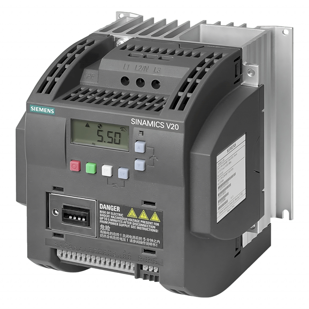 [20183] Variador V20 380VCA LO: 4kW/5HP HO: 4kW/5HP S/Filtro MB RTU Siemens