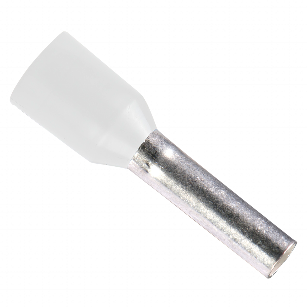 [20410] PUNTERA TUBULAR 0,50mm² BLANCO LARGO:14mm (x100) DZ5CE005