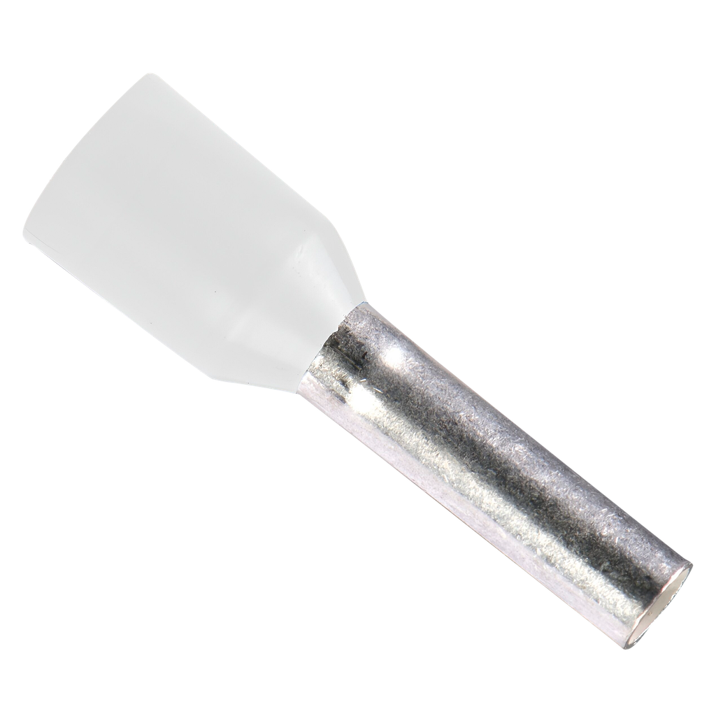 [20410] Puntera Tubular 0,50mm2 14mm x100u Blancas Schneider Electric