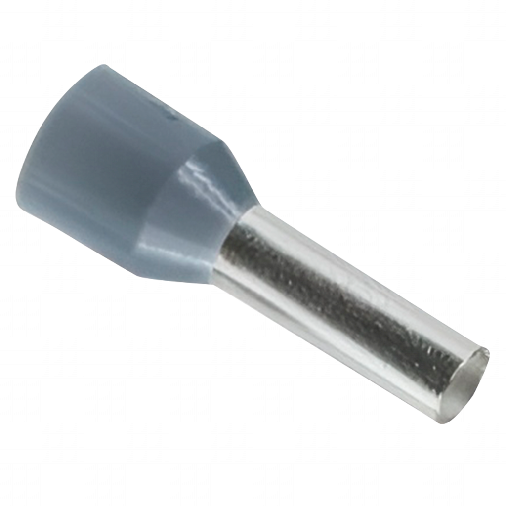 [20412] Puntera Tubular 2,50mm2 14mm x100u Grises Schneider Electric