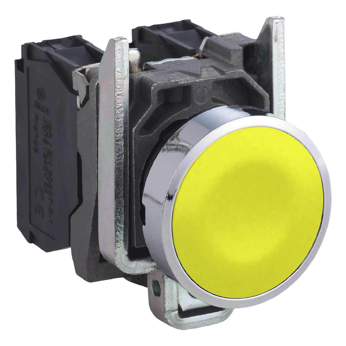 Pulsador XB4 Metálico Amarillo 1NA Schneider Electric