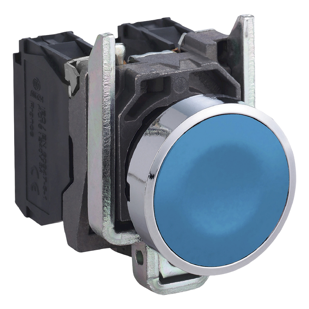 Pulsador XB4 Metálico Azul 1NA Schneider Electric