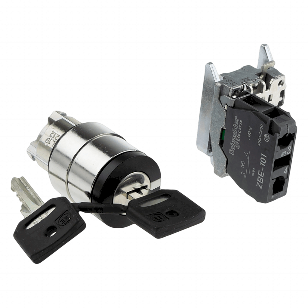 CERRADURA XB4 MET 2POS FIJAS 1NA EXTR:0 XB4BG21