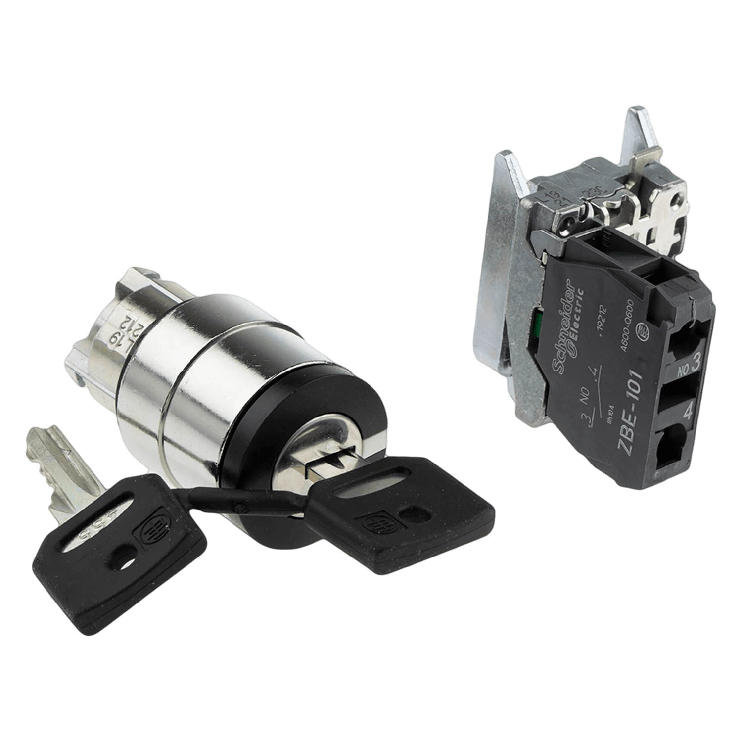 [21335] Cerradura XB4 Metálica 2 Posiciones Fijas 1NA Schneider Electric