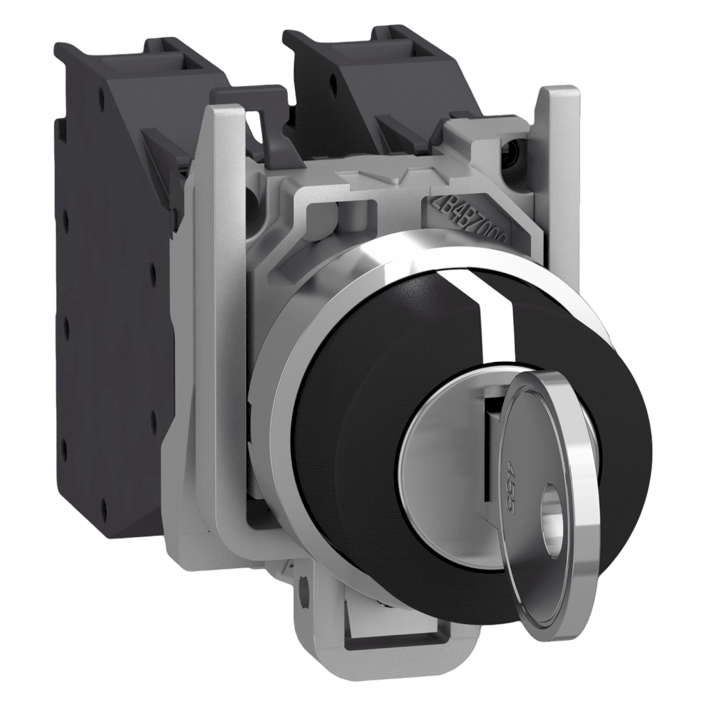 CERRADURA XB4 MET 3POS FIJAS 2NA EXTR:0 XB4BG33