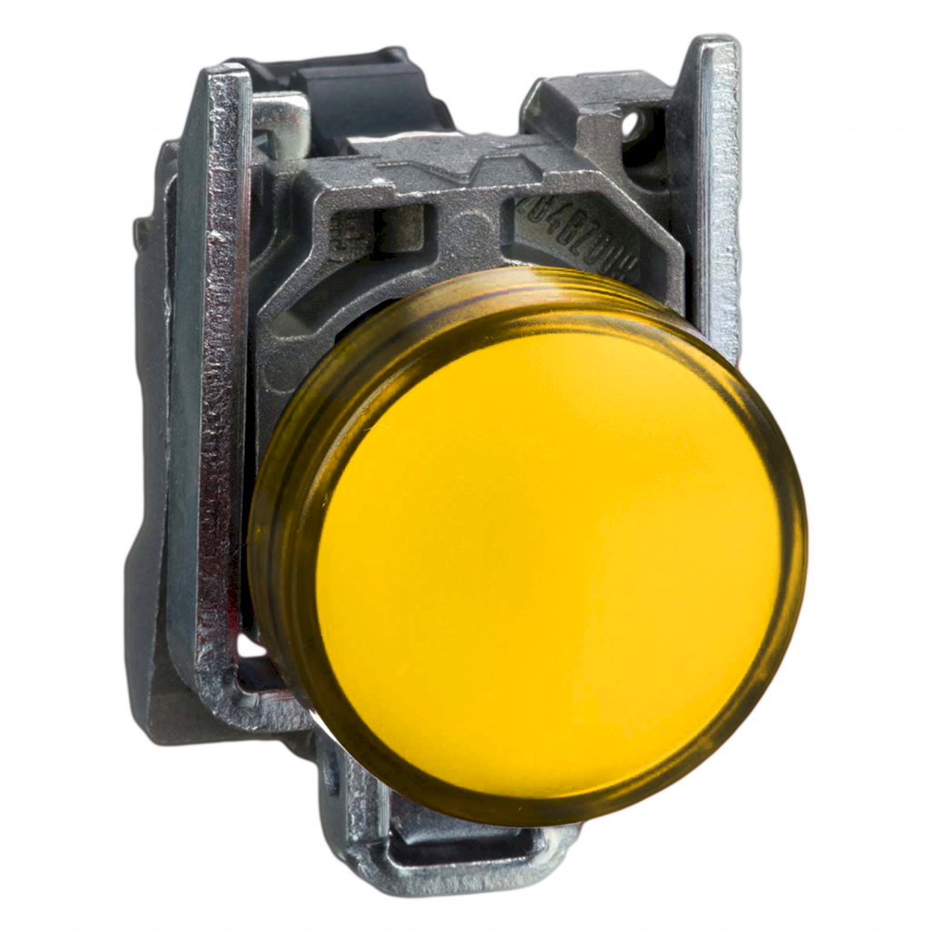 Ojo de Buey XB4 Metalico 24VCA/VCC 22mm Amarillo Schneider Electric