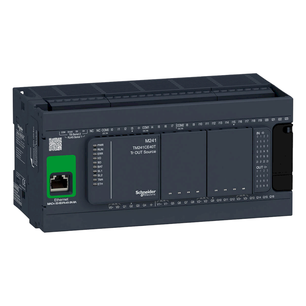 CPU M241 CONTROLADOR 40 E/S TRANSI PNP/ETH TM241CE40T