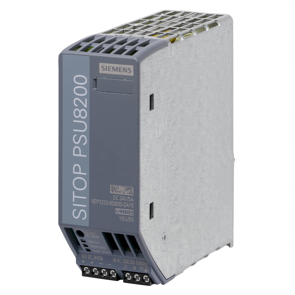 FUENTE MONOF E:220V S:24VCC 5 AMP SITOP PSU8200 6EP3333-8SB00-0AY0