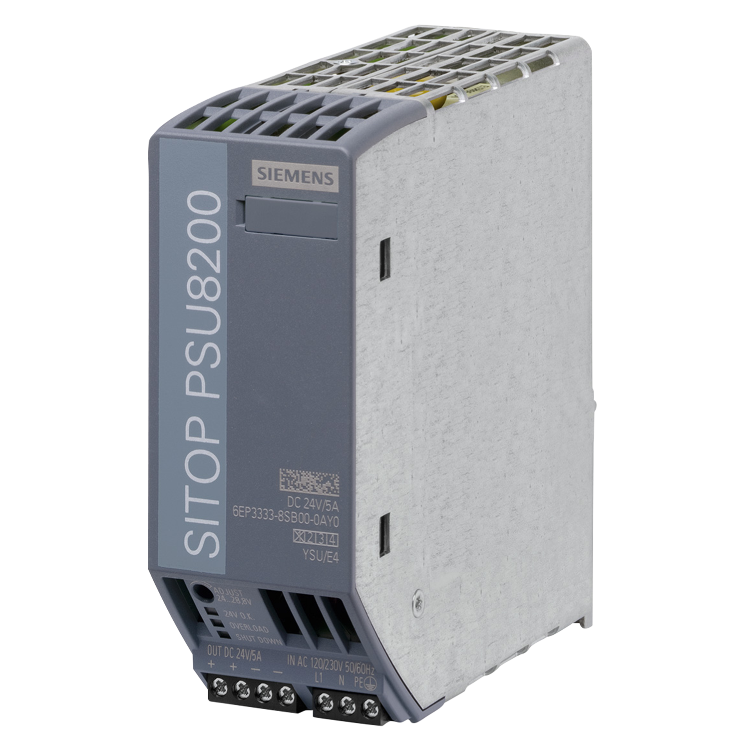 Fuente Monofásica PSU8200 E: 220V S: 24VCC 5A Siemens