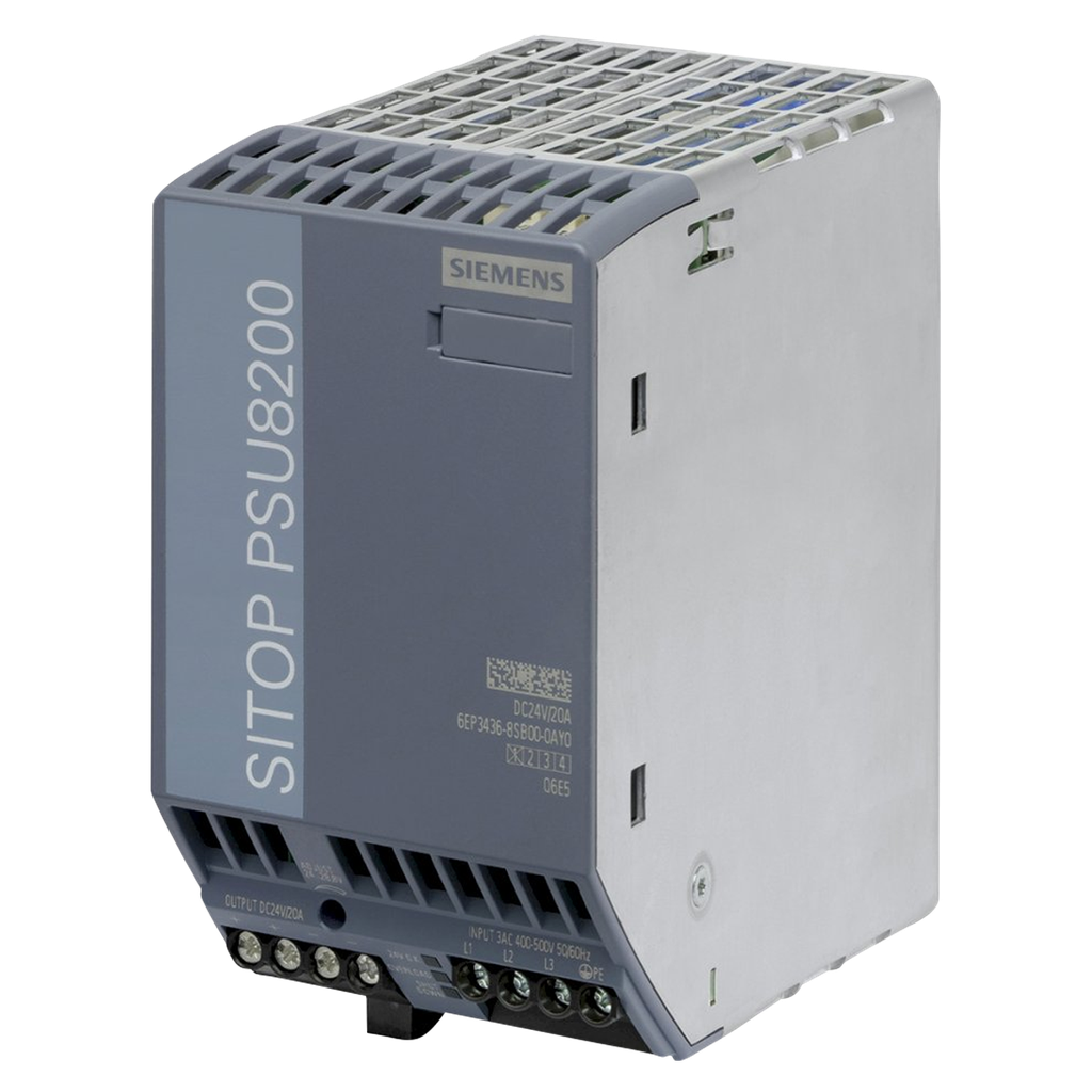 [22553] Fuente Trifásica PSU8200 E: 400/500V 24VCC 20A Siemens