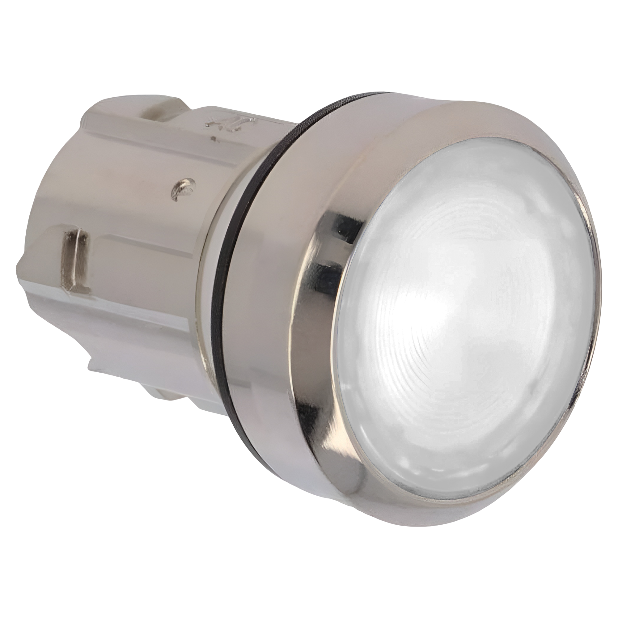 [23065] Cabezal Pulsador 3SU ACT Metálico Luminoso S/Soporte S/Led Blanco Siemens
