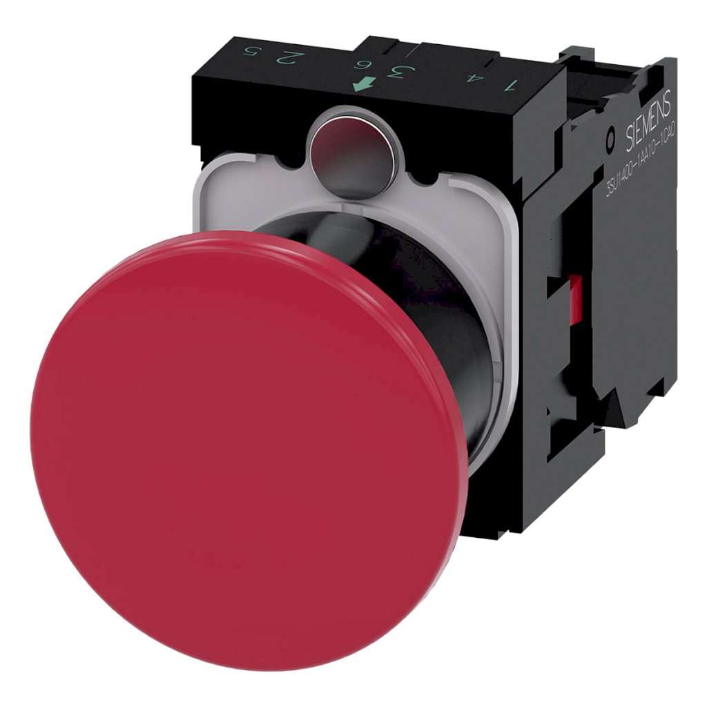 [24017] Pulsador 3SU1 Plástico Rojo 1NC Siemens