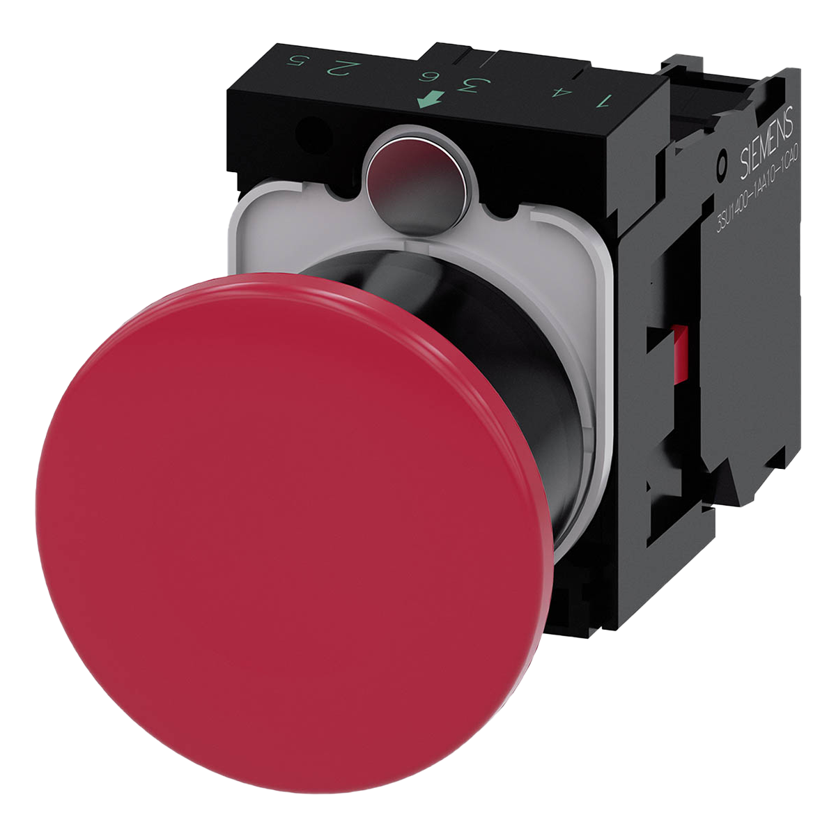 Pulsador 3SU1 Plástico Rojo 1NC Siemens