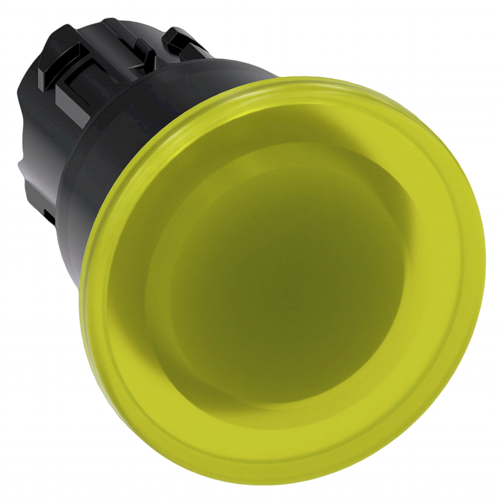 PULSADOR HONGO ACT LUM AMARILLO C/RET S/SOP 40mm 100363946