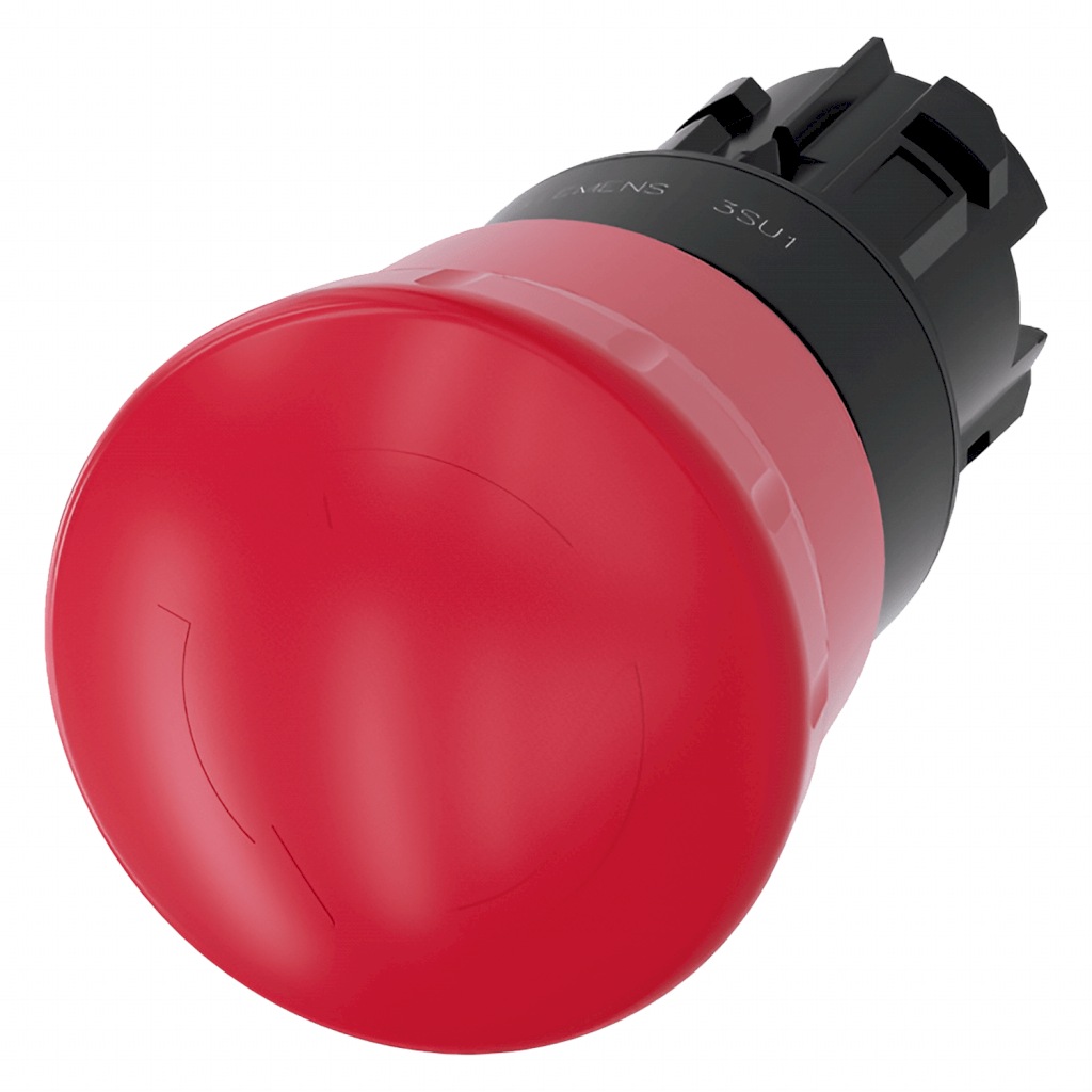 Pulsador Hongo Emergencia Sirius ACT PVC Rojo S/Contactos Integrados Siemens