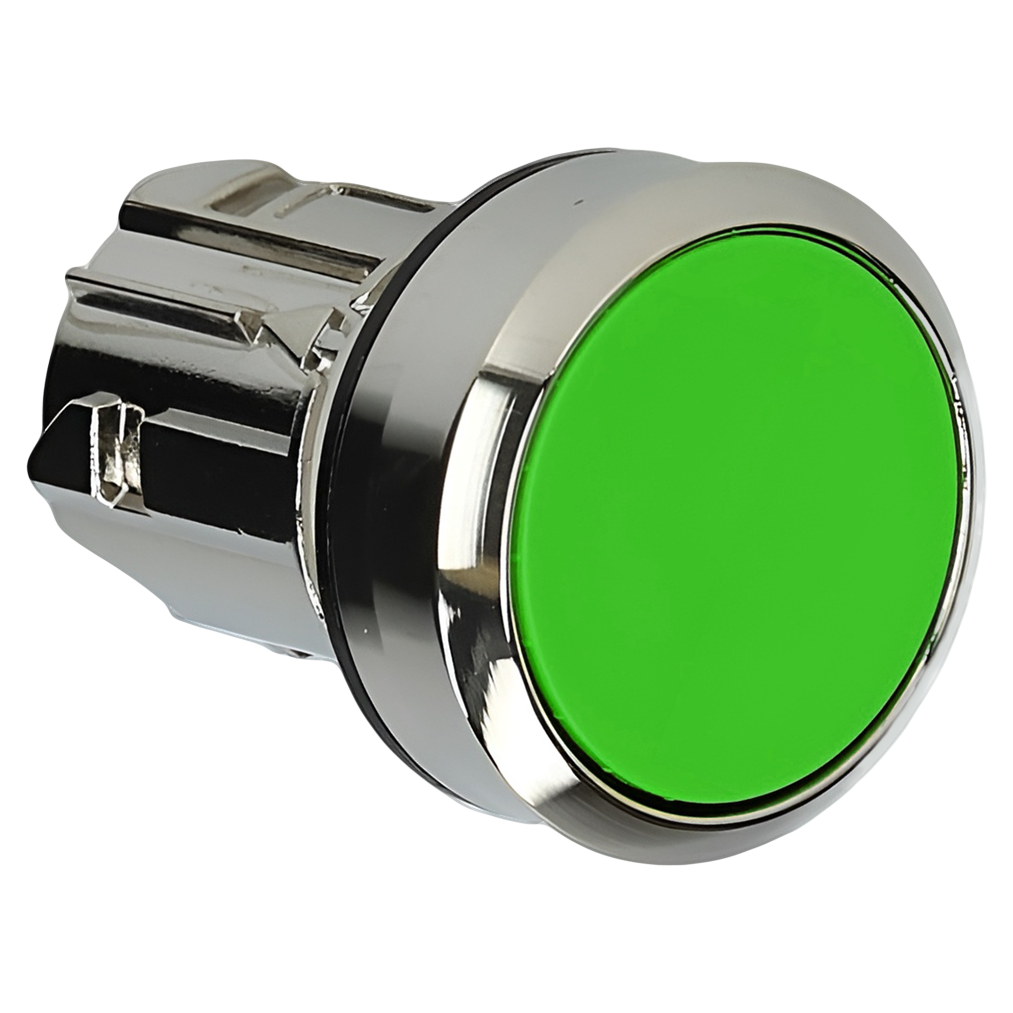 [24054] Cabezal Pulsador 3SU ACT Metálico S/Soporte Verde Siemens
