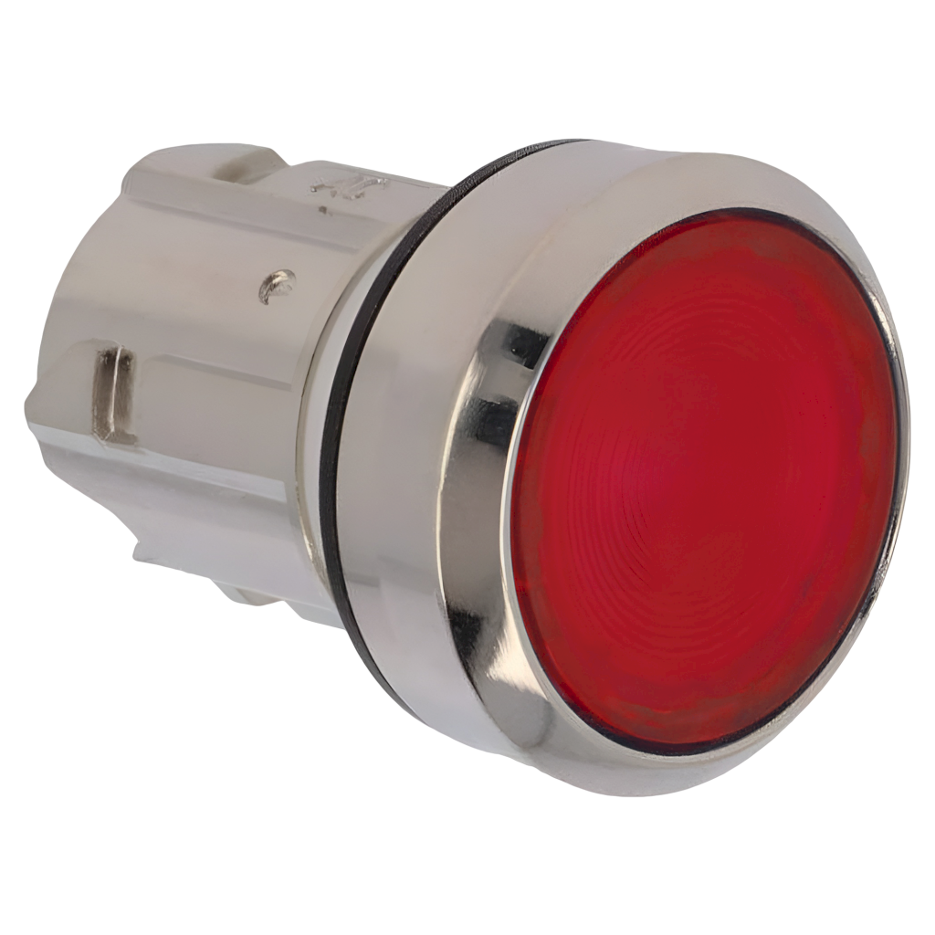 [24063] Cabezal Pulsador 3SU ACT Metálico Luminoso S/Soporte S/Led Rojo Siemens