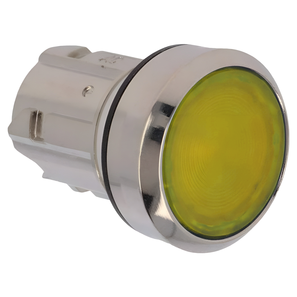 Cabezal Pulsador 3SU ACT Metálico Luminoso S/Soporte S/Led Amarillo Siemens