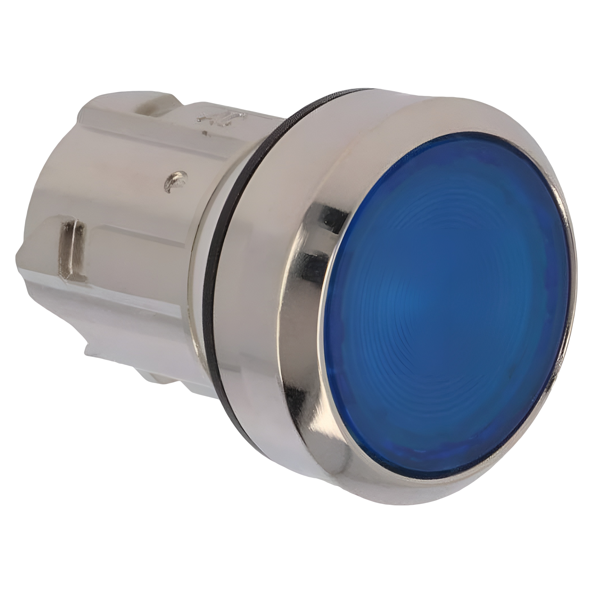 [24066] Cabezal Pulsador 3SU ACT Metálico Luminoso S/Soporte S/Led Azul Siemens