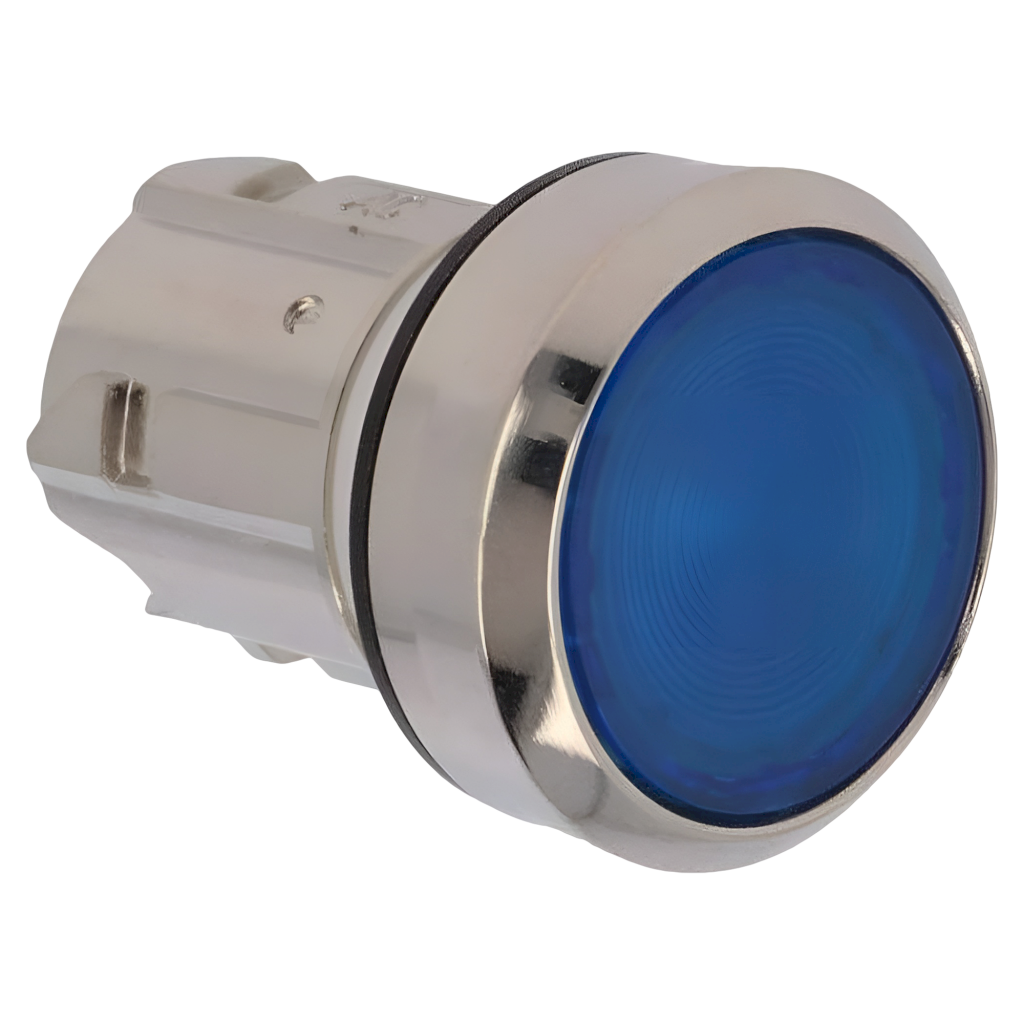 PULSADOR ACT MET LUMINOSO S/SOP S/LED AZUL 3SU1051-0AB50-0AA0
